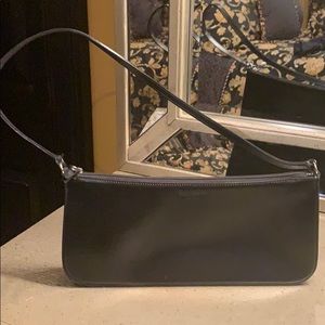 Kate Spade black leather shoulder bag